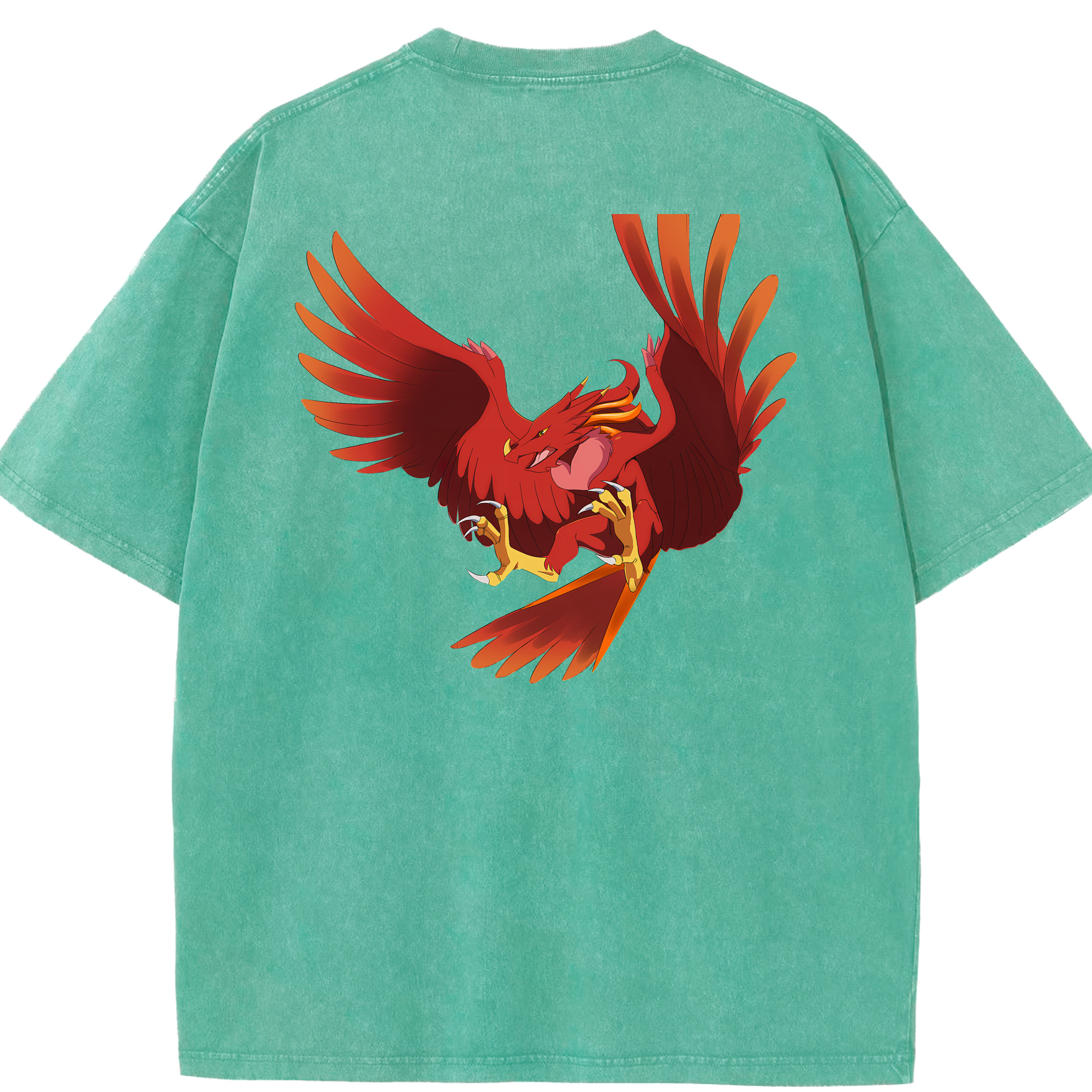 （画像用） Digimon デジタルモンスター/デジモン 綿100% ヴィンテージ風 半袖Tシャツ（背面プリント）